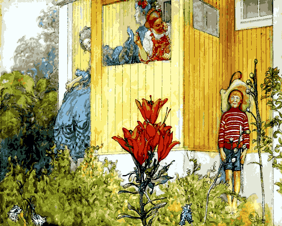 Dressing Up by Carl Larsson (17) - Van-Go Paint-By-Number Kit