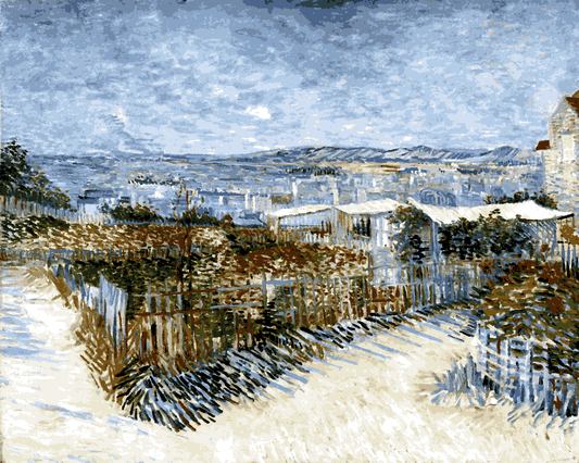 Vincent Van Gogh PD (17) - Behind the Moulin de la Galette - Van-Go Paint-By-Number Kit