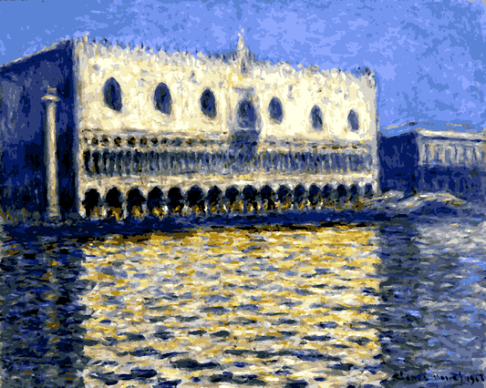 Claude Monet PD (180) - The Doges Palace - Van-Go Paint-By-Number Kit