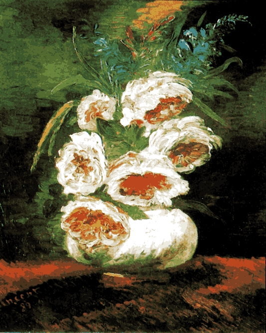 Vincent Van Gogh PD (180) - Vase with Peonies - Van-Go Paint-By-Number Kit