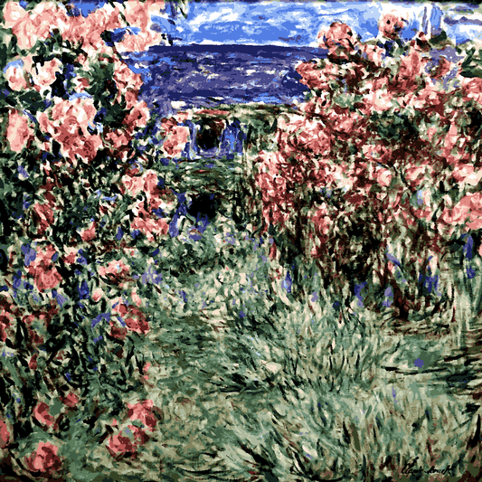 Claude Monet PD (183) - The House among the Roses - Van-Go Paint-By-Number Kit