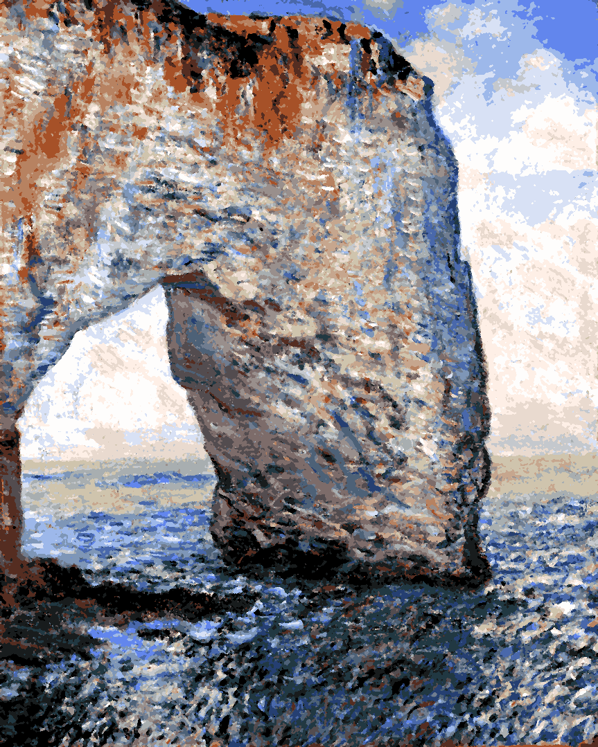 Claude Monet PD (190) - The Manneporte near Étretat - Van-Go Paint-By-Number Kit