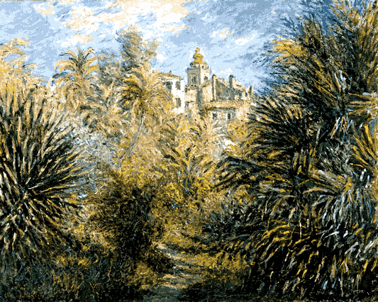 Claude Monet PD (192) - The Moreno Garden at Bordighera - Van-Go Paint-By-Number Kit