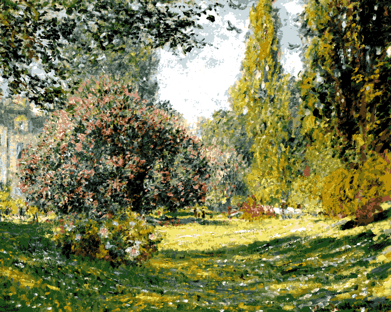 Claude Monet PD (193) - The Parc Monceau - Van-Go Paint-By-Number Kit