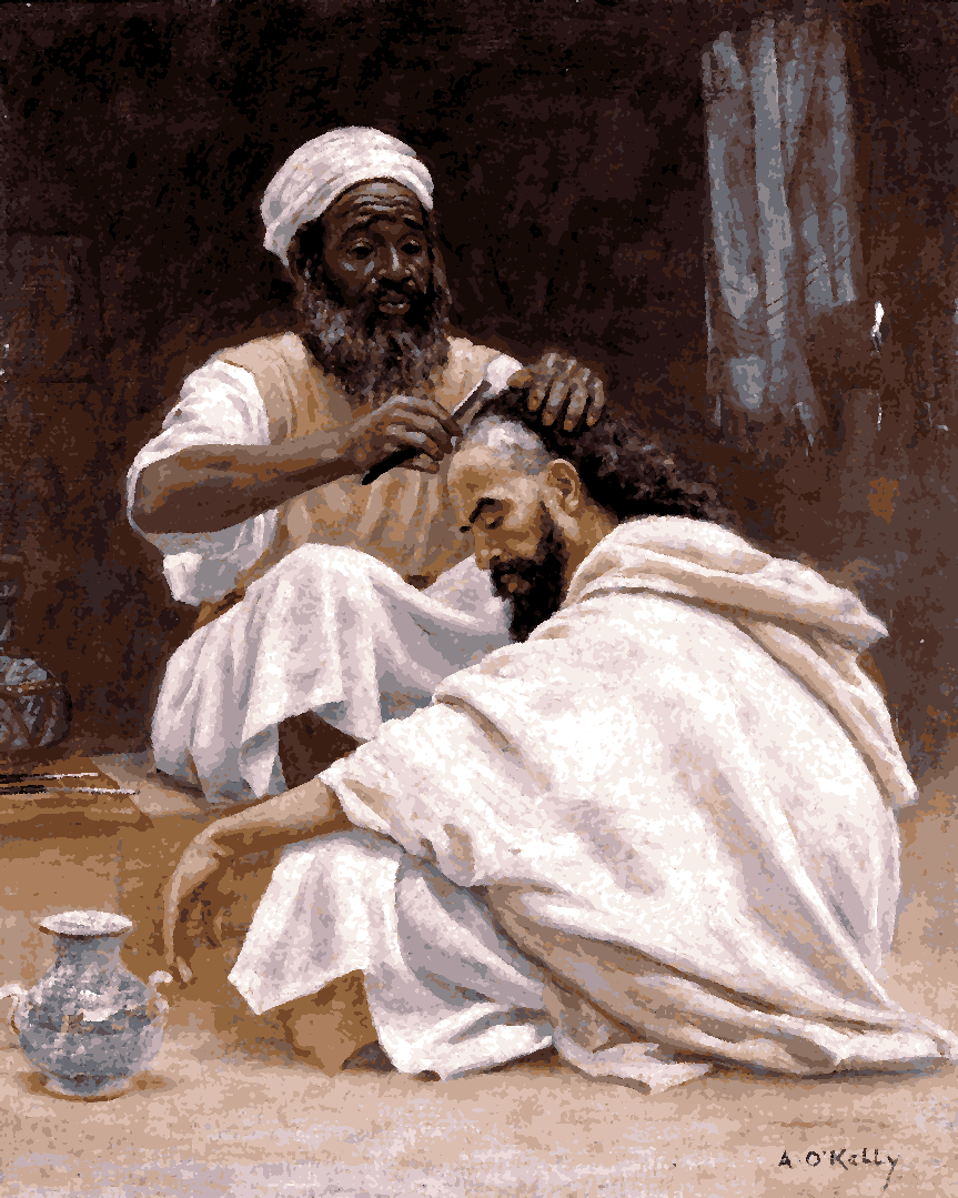 Morocco Collection PD (19) - A Barber by Aloysius O'Kelly - Van-Go Paint-By-Number Kit