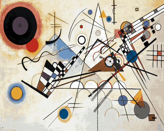 Wassily kandinsky Collection PD (19) - Composition VIII - Van-Go Paint-By-Number Kit