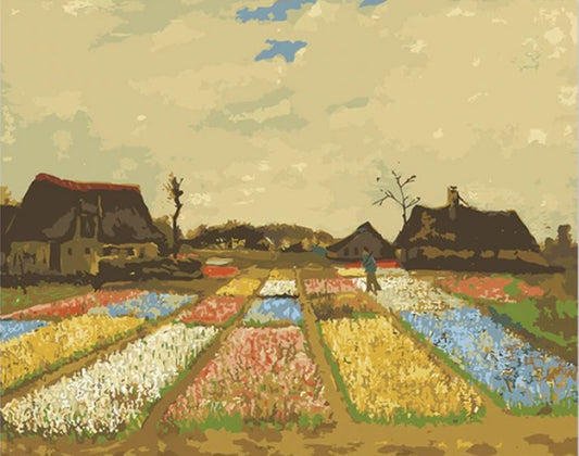 Bulb Fields - Van-Go Paint-By-Number Kit - MaxStore4U