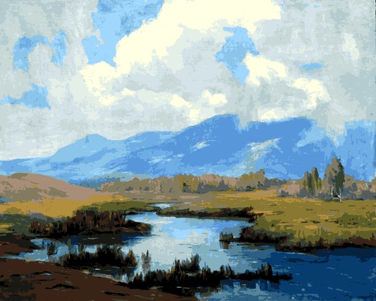 Storm Collection PD (1) - A Storm over the Inyos by Lillias Waddell - Van-Go Paint-By-Number Kit