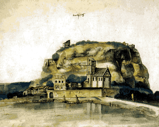 Castle Of Trento by Albrecht Dürer (2) - Van-Go Paint-By-Number Kit