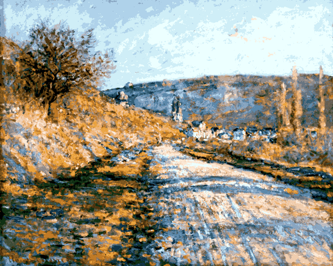 Claude Monet OD (200) - The Road to Vétheuil - Van-Go Paint-By-Number Kit