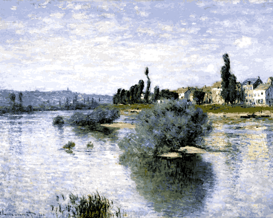 Claude Monet PD (203) - The Seine at Lavacourt - Van-Go Paint-By-Number Kit