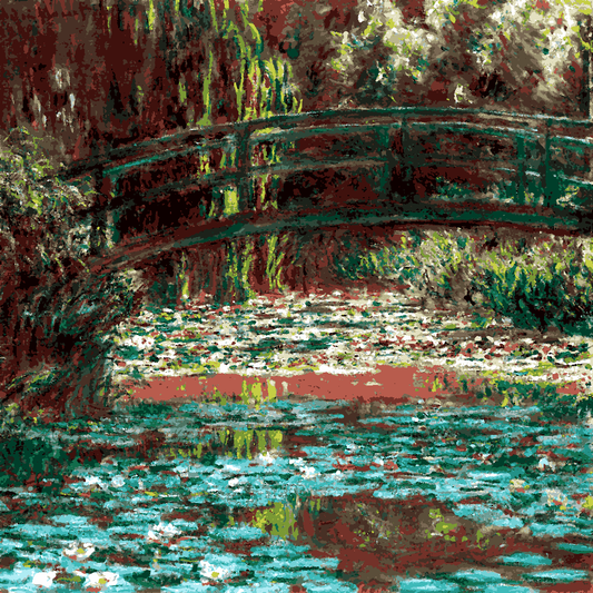 Claude Monet PD (209) - Water Lily Pond - Van-Go Paint-By-Number Kit