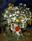 Vincent van Gogh Collection (20) - Chrysanthemums and wild flowers in a vase - Van-Go Paint-By-Number Kit