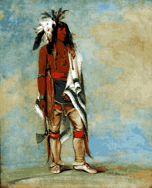 Native Americans Collection PD (20) - Nót-to-way, a Chief - Van-Go Paint-By-Number Kit