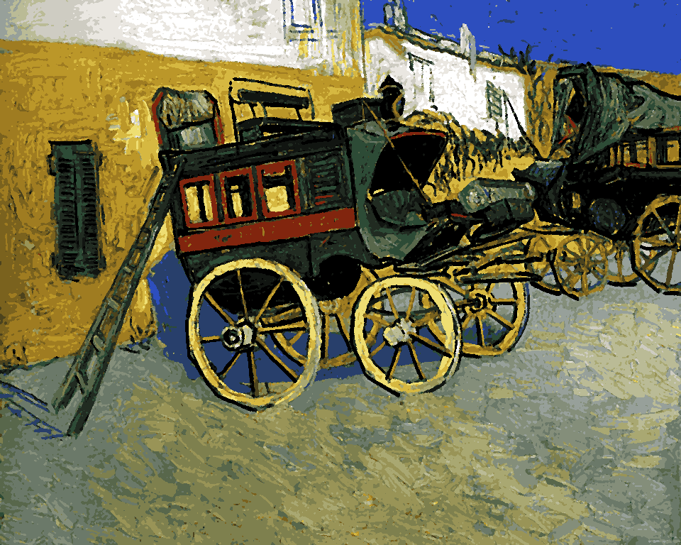 Vincent van Gogh Collection (21) - Coach in Tarascon - Van-Go Paint-By-Number Kit