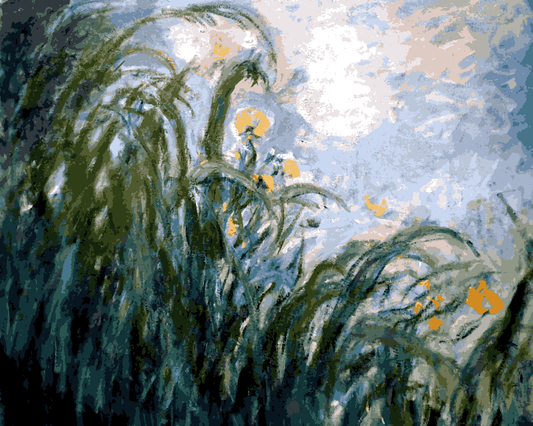 Claude Monet PD (228) - Yellow Irises - Van-Go Paint-By-Number Kit