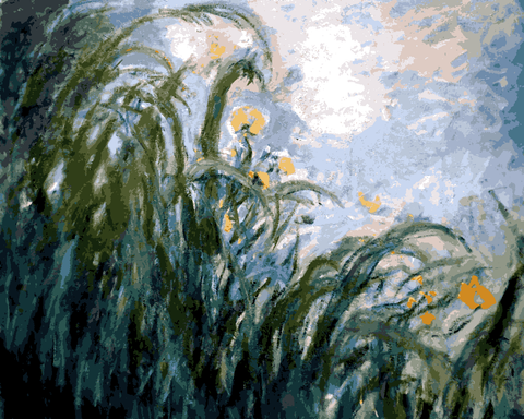 Claude Monet OD (228) - Yellow Irises - Van-Go Paint-By-Number Kit
