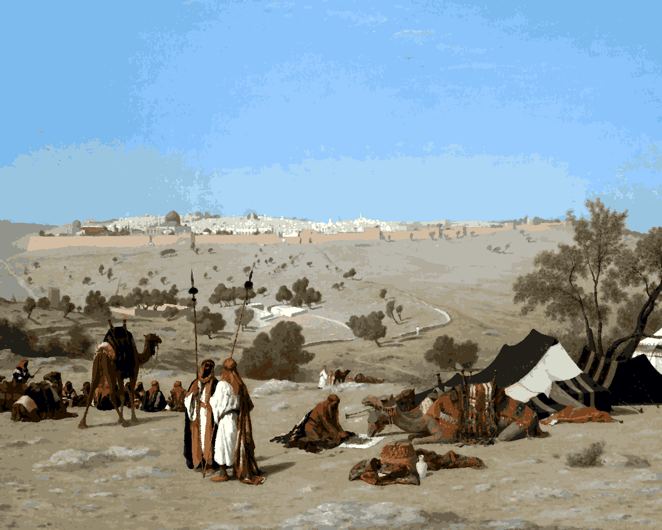 Jerusalem Collection PD (22) - Jerusalem from the Mount of Olives - Van-Go Paint-By-Number Kit