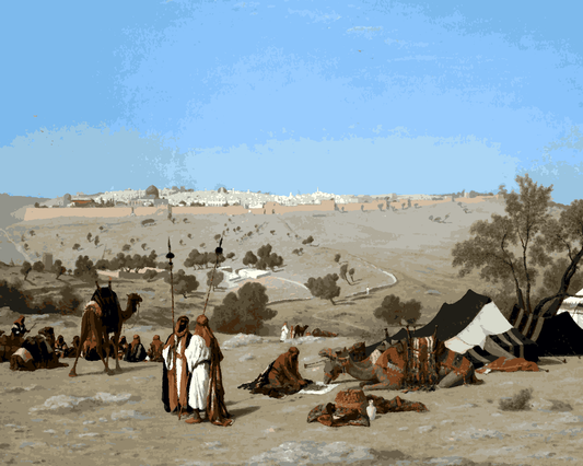 Jerusalem Collection PD (22) - Jerusalem from the Mount of Olives - Van-Go Paint-By-Number Kit