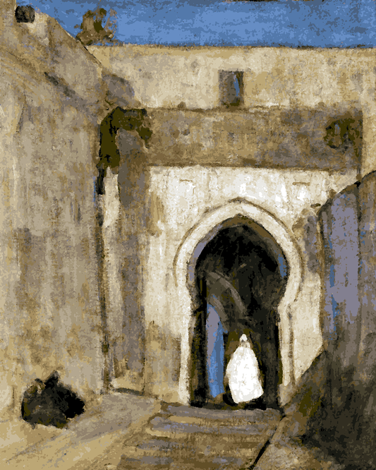Morocco Collection PD (22) - Gateway, Tangier - Van-Go Paint-By-Number Kit