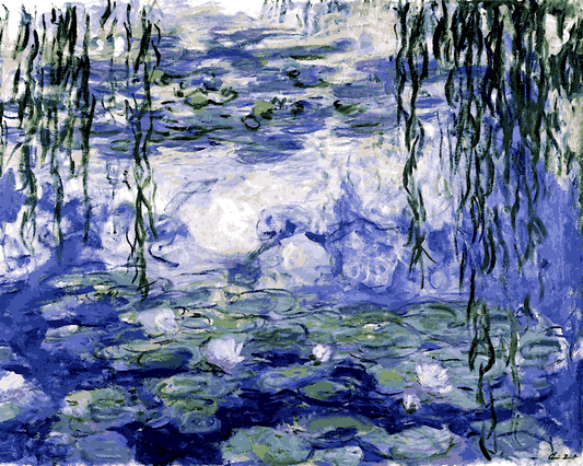 Claude Monet PD (233) - Water Lilies - Van-Go Paint-By-Number Kit