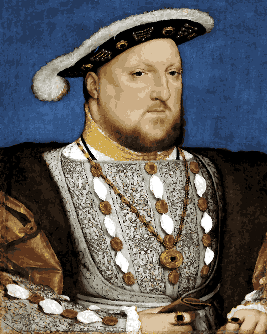 Famous Portraits (23) - Henry VIII of England by Hans Holbein the Younger - Van-Go Paint-By-Number Kit