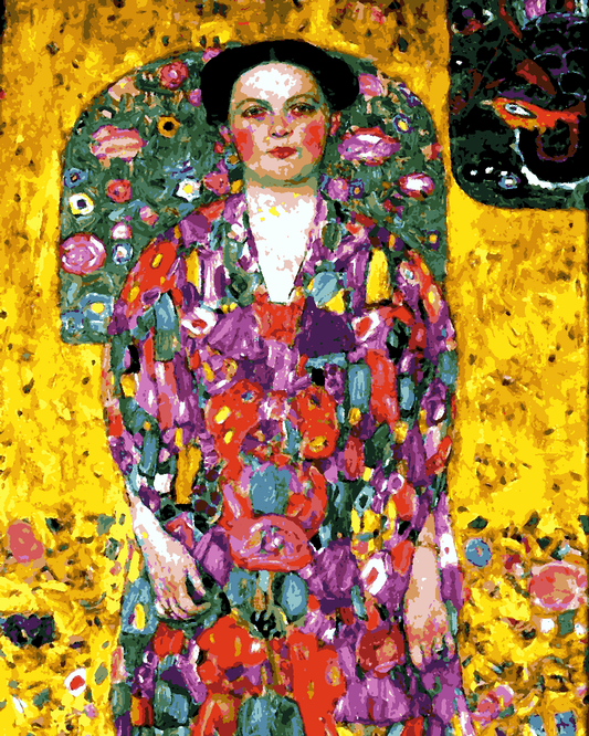 Gustav Klimt Collection PD (23) - Bildnis Eugenia Primaesi - Van-Go Paint-By-Number Kit