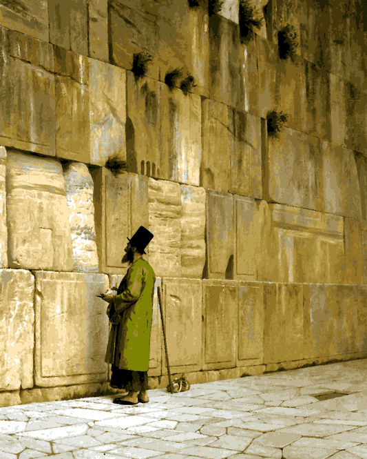 Jerusalem Collection PD (24) - The Wailing Wall - Van-Go Paint-By-Number Kit