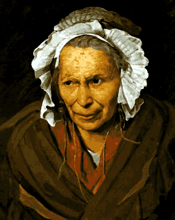 Famous Portraits (25) - Insane Woman by Théodore Géricault - Van-Go Paint-By-Number Kit