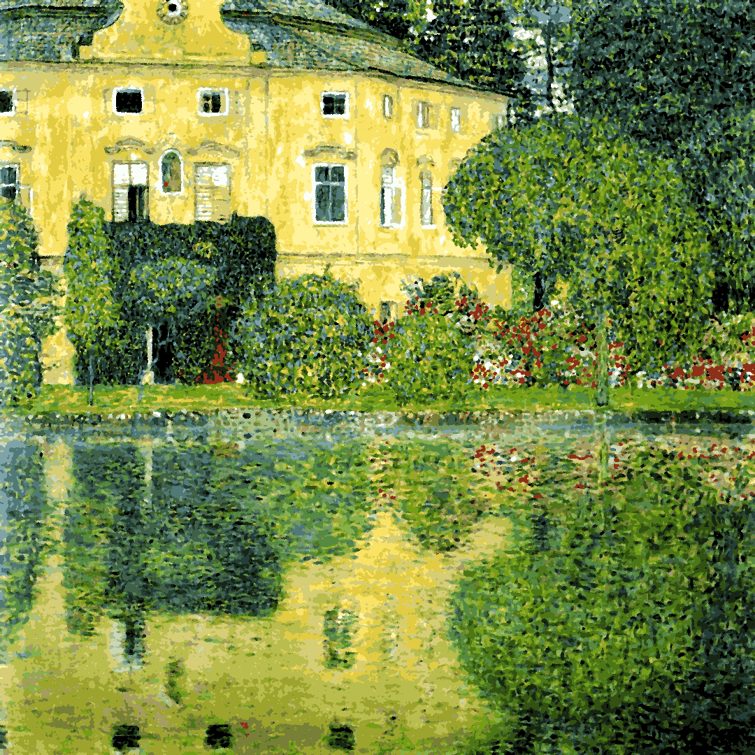 Gustav Klimt Collection PD (25) - Castle Kammer on lake Attersee IV - Van-Go Paint-By-Number Kit