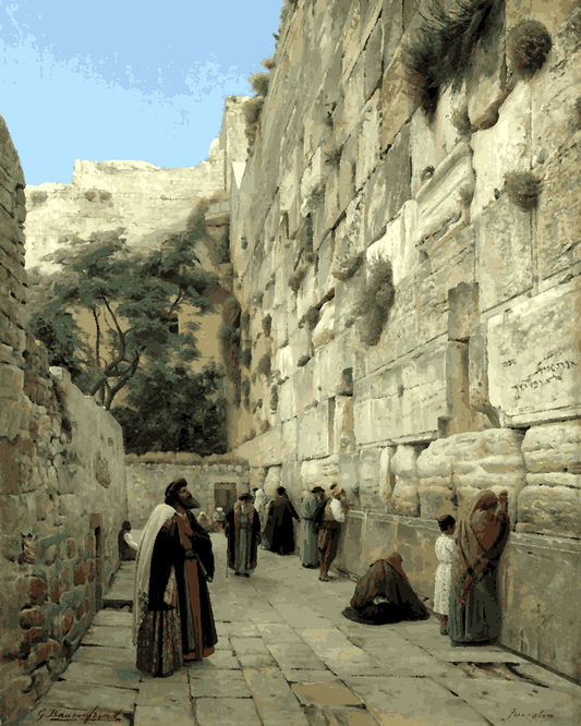 Jerusalem Collection PD (25) - The Wailing Wall - Van-Go Paint-By-Number Kit