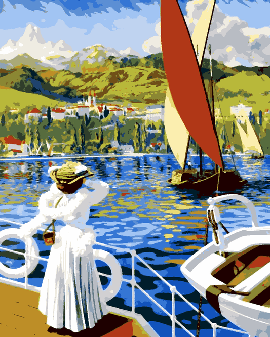 Vintage Travel Poster Collection PD (26) - France - Van-Go Paint-By-Number Kit