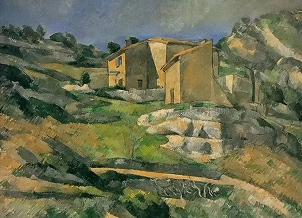 Maisons en Provence à L'Estaque by Paul Cezanne - Van-Go Paint-By-Number Kit