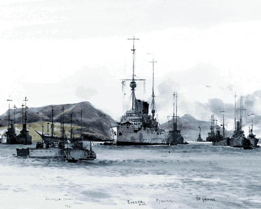 WW1 Collection PD (26) - Mudros Harbour - Van-Go Paint-By-Number Kit