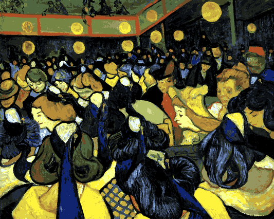 Vincent van Gogh Collection (28) - Dance hall in Arles - Van-Go Paint-By-Number Kit