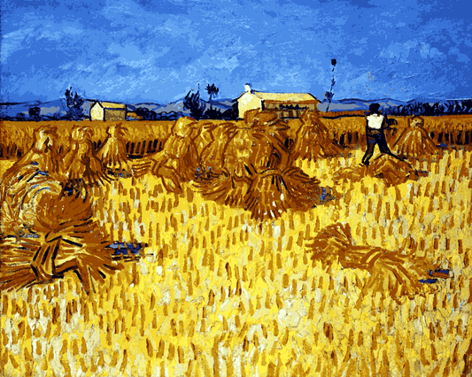 Vincent Van Gogh PD (28) - Corn Harvest in Provence - Van-Go Paint-By-Number Kit