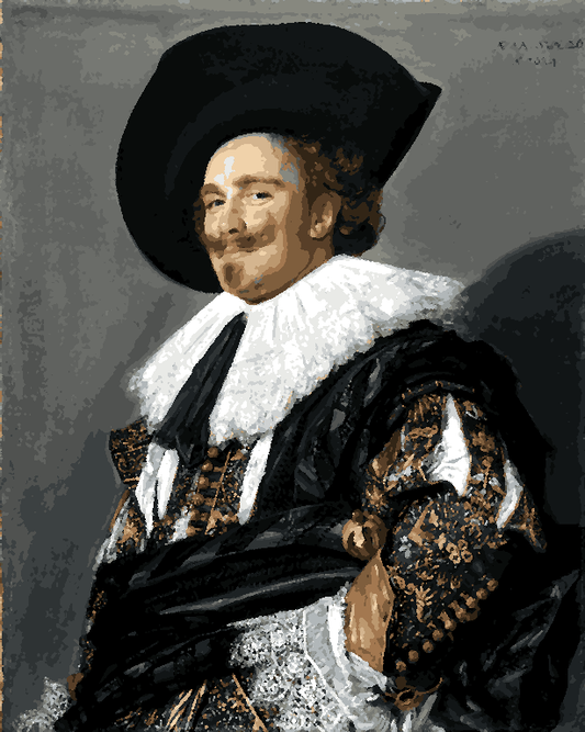 Famous Portraits (29) - Laughing Cavalier By Frans Hals - Van-Go Paint-By-Number Kit