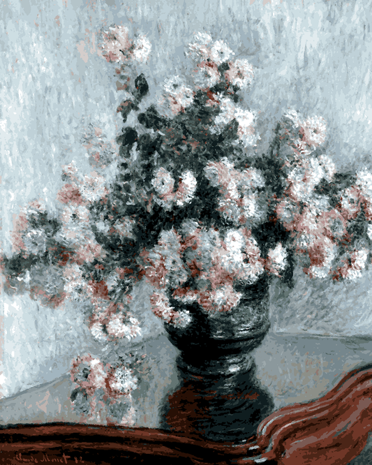 Claude Monet PD (29) - Chrysanthemums - Van-Go Paint-By-Number Kit
