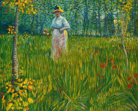 Vincent van Gogh Collection (3) - A woman walks through the garden - Van-Go Paint-By-Number Kit