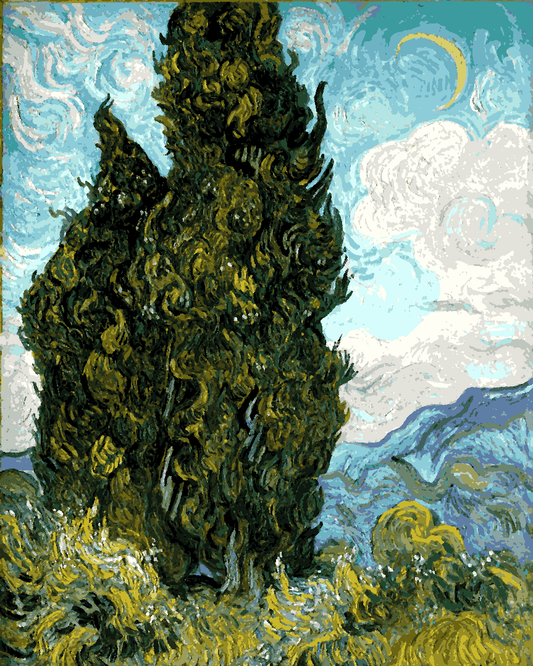 Vincent Van Gogh PD (30) - Cypresses - Van-Go Paint-By-Number Kit