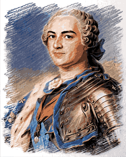 Royal Portrait PD (58) - Louis XV of France - Van-Go Paint-By-Number Kit