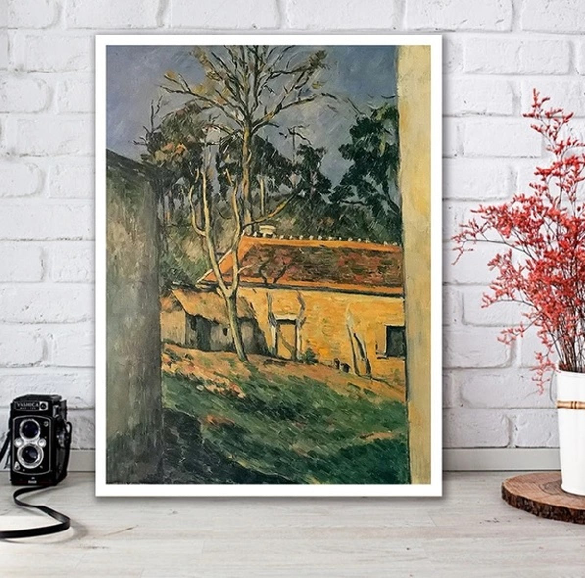 Cour de Ferme (Farmyard) by Paul Cezanne - Van-Go Paint-By-Number Kit