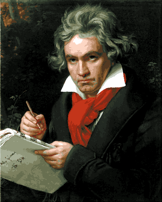 Famous Portraits (32) - Ludwig Van Beethoven By Joseph Karl Stieler - Van-Go Paint-By-Number Kit