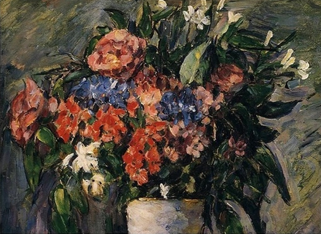 Pot of Flowers by Paul Cezanne - Van-Go Paint-By-Number Kit