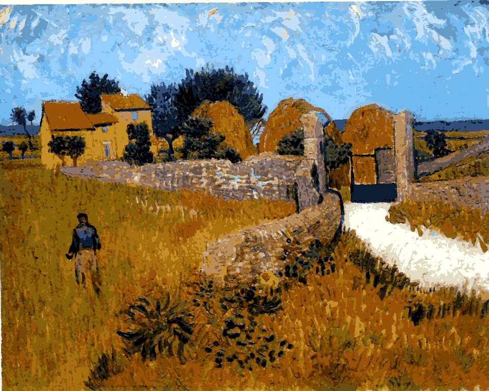 Vincent van Gogh Collection (33) - Farm in Provence - Van-Go Paint-By-Number Kit