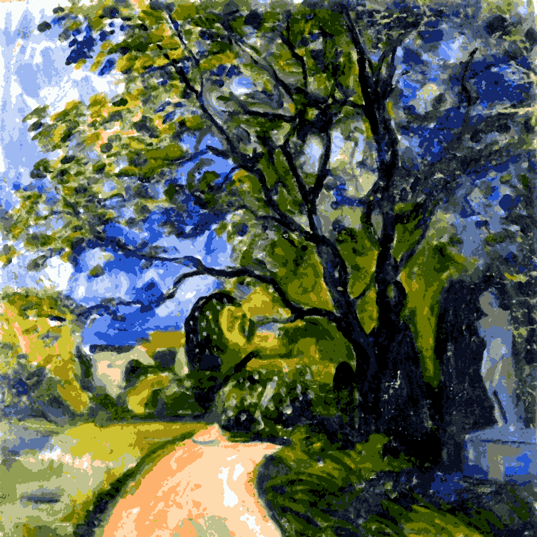 Edvard Munch Collection PD (33) - Garden in Lübeck - Van-Go Paint-By-Number Kit