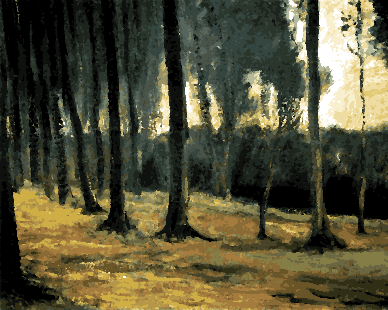 Vincent Van Gogh PD (33) - Edge of a Wood - Van-Go Paint-By-Number Kit