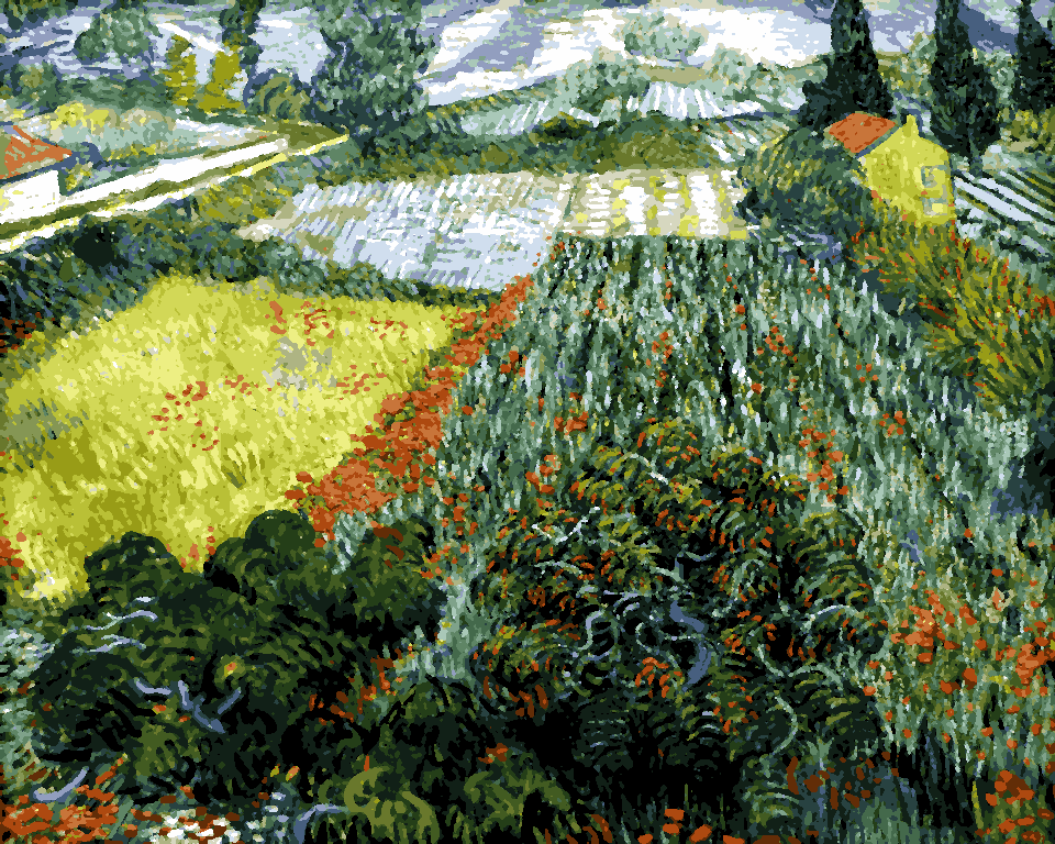 Vincent van Gogh Collection (34) - Field with poppies - Van-Go Paint-By-Number Kit