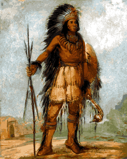 Native Americans Collection PD (34) - Bird of Thunder - Van-Go Paint-By-Number Kit