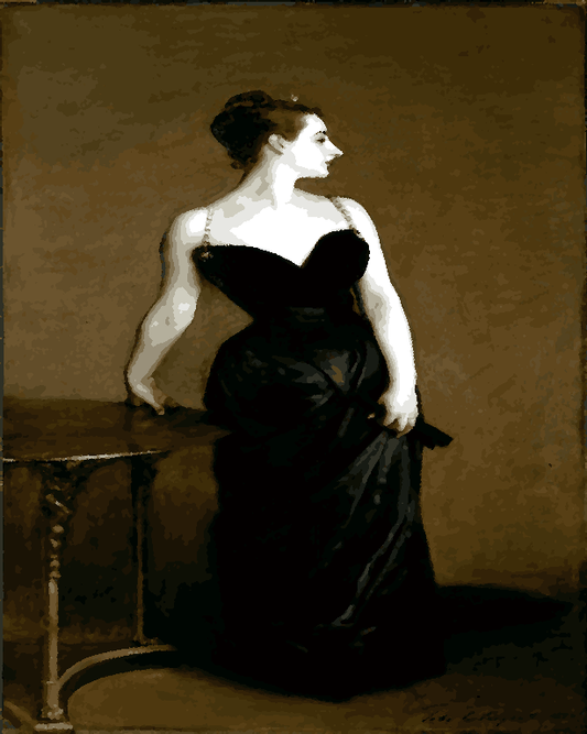 Famous Portraits (35) - Madame X by John Singer Sargent - Van-Go Paint-By-Number Kit